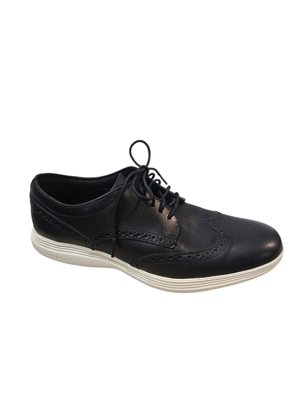Cole Haan Grand Tour Wingtip Oxford Men's 10 Black Leather Model c29413